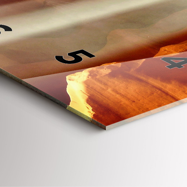 Zegar ścienny kwadratowy Pustynny kanion