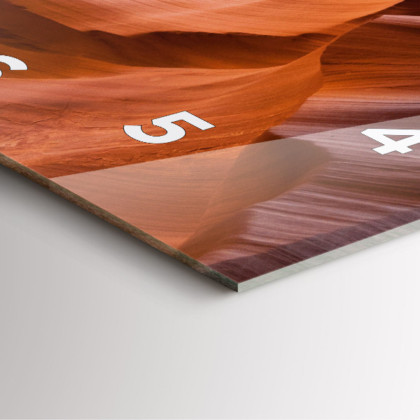 Zegar ścienny kwadratowy Kanion Antylopy