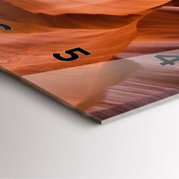 Zegar ścienny kwadratowy Kanion Antylopy