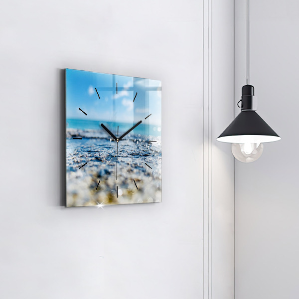Zegar ścienny kwadratowy Fotografia wody