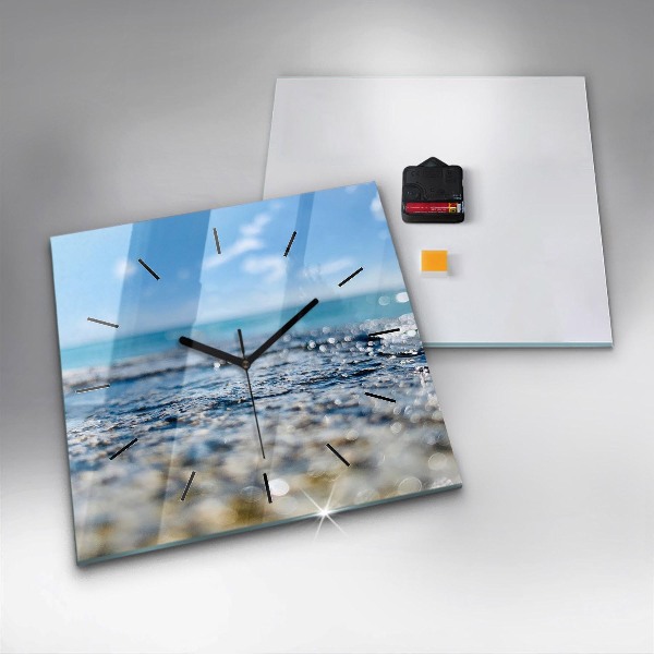 Zegar ścienny kwadratowy Fotografia wody