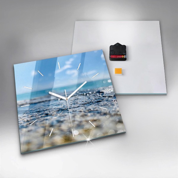 Zegar ścienny kwadratowy Fotografia wody