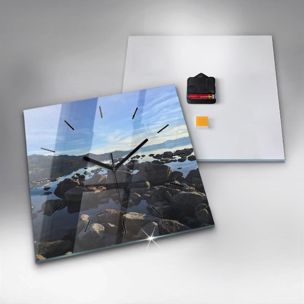 Zegar ścienny kwadratowy Widok na morze