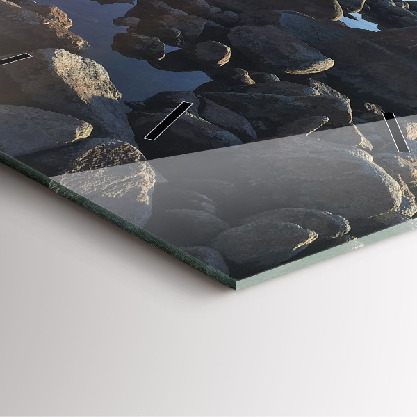 Zegar ścienny kwadratowy Widok na morze