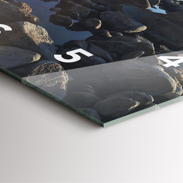 Zegar ścienny kwadratowy Widok na morze