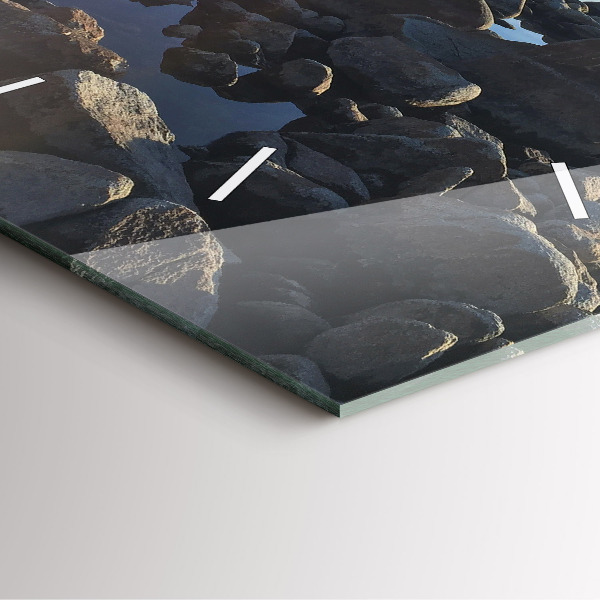 Zegar ścienny kwadratowy Widok na morze