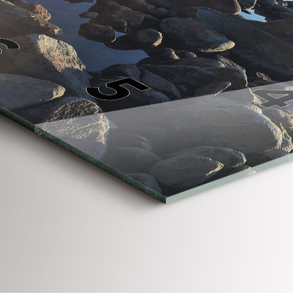 Zegar ścienny kwadratowy Widok na morze