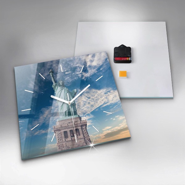 Zegar ścienny kwadratowy Statua Wolności Nowy Jork