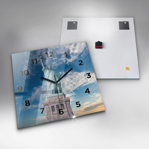 Zegar ścienny kwadratowy Statua Wolności Nowy Jork