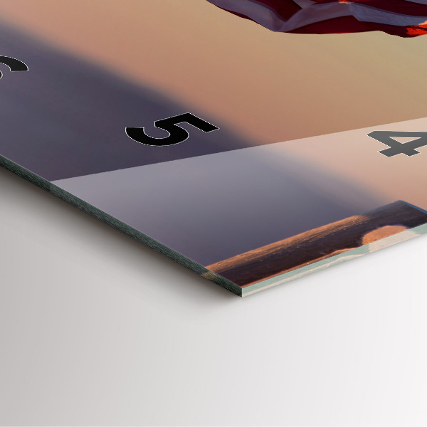 Zegar ścienny kwadratowy Wiejąca flaga USA