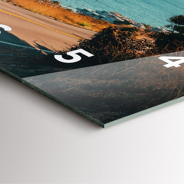 Zegar ścienny kwadratowy Palmy w Malibu