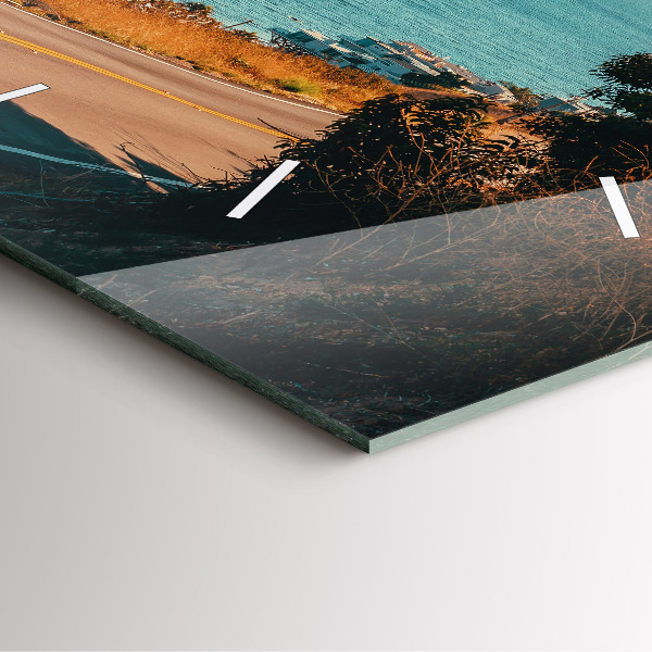 Zegar ścienny kwadratowy Palmy w Malibu