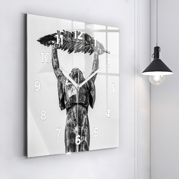 Zegar ścienny kwadratowy Statua Wolności w Budapeszcie