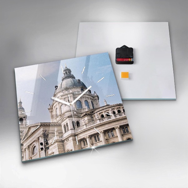 Zegar ścienny kwadratowy Bazylika Św. Szczepana