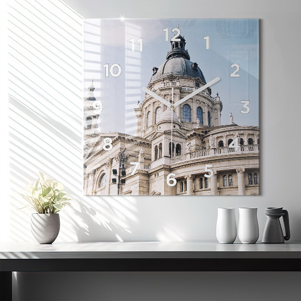 Zegar ścienny kwadratowy Bazylika Św. Szczepana