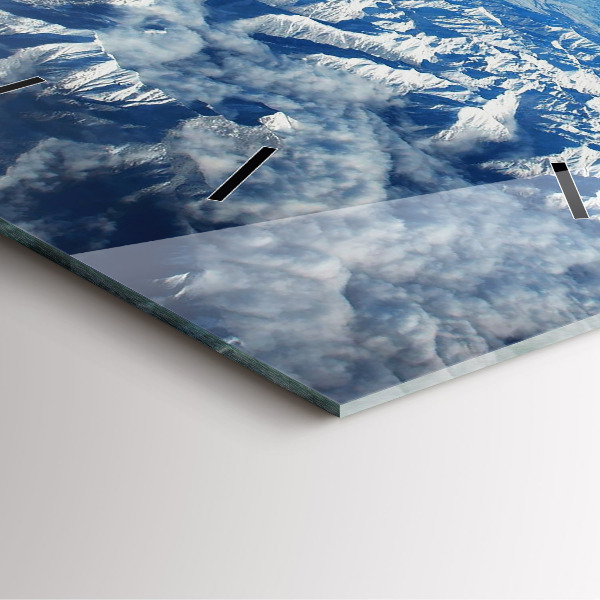 Zegar ścienny kwadratowy Krajobraz Góry Pireneje