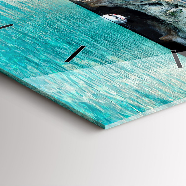 Zegar ścienny kwadratowy Podwodna Jaskinia