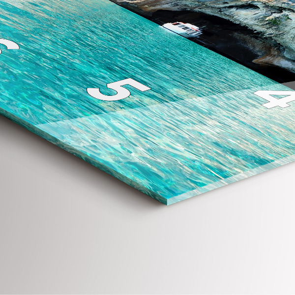 Zegar ścienny kwadratowy Podwodna Jaskinia