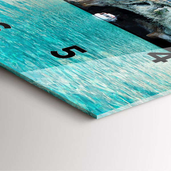 Zegar ścienny kwadratowy Podwodna Jaskinia