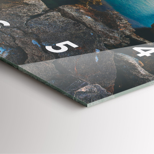 Zegar ścienny kwadratowy Krajobraz morza