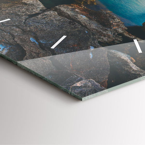 Zegar ścienny kwadratowy Krajobraz morza