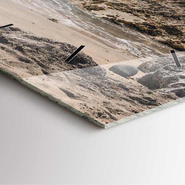 Zegar ścienny kwadratowy Widok na morze śródziemne