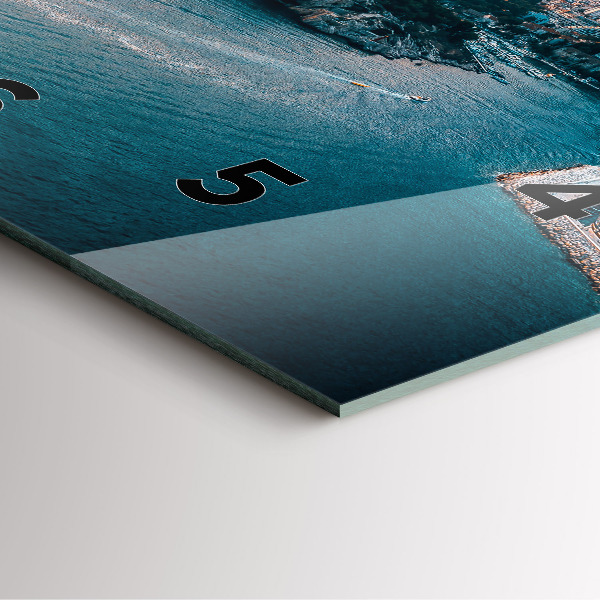 Zegar ścienny kwadratowy Wyspa w Chorwacji