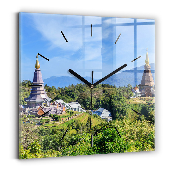 Kwadratowy zegar Park narodowy Chiang mai
