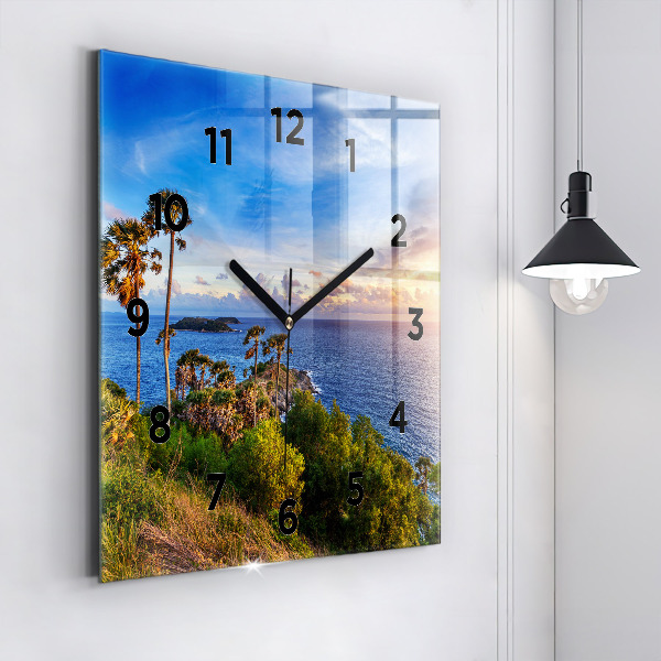 Kwadratowy zegar Phuket w Tajlandii
