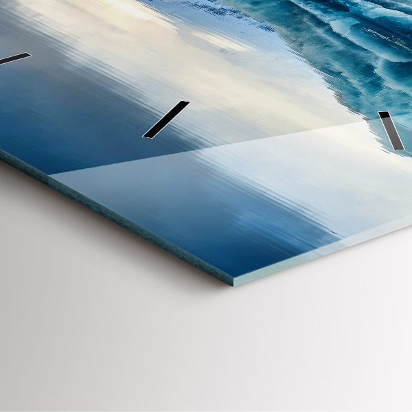 Kwadratowy zegar Jezioro Jokulsarlon Islandia