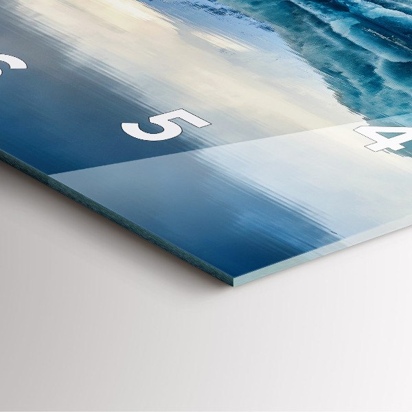 Kwadratowy zegar Jezioro Jokulsarlon Islandia