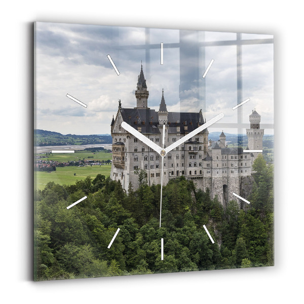 Kwadratowy zegar Zamek w Neuschwanstein