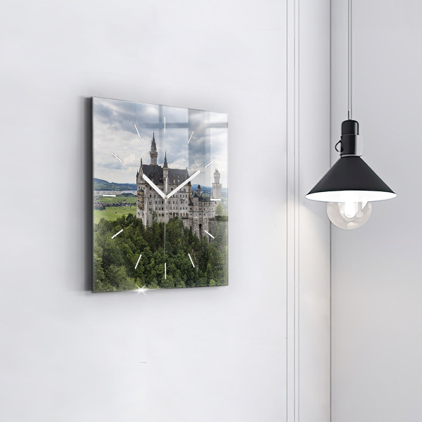 Kwadratowy zegar Zamek w Neuschwanstein