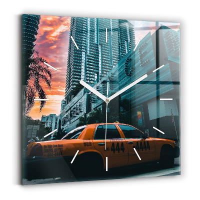 Kwadratowy zegar Miami na Florydzie