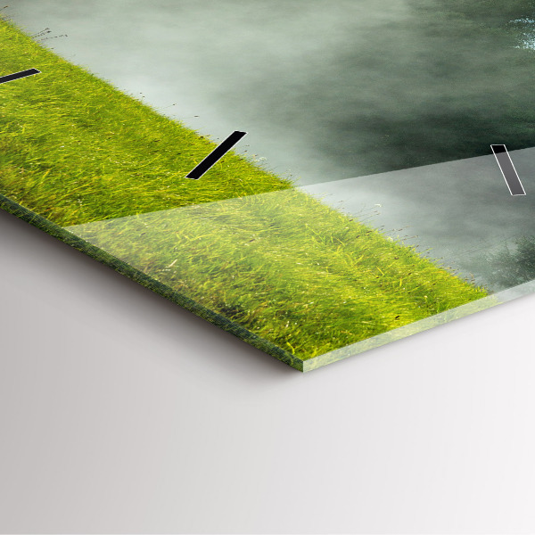 Kwadratowy zegar Krajobraz gór