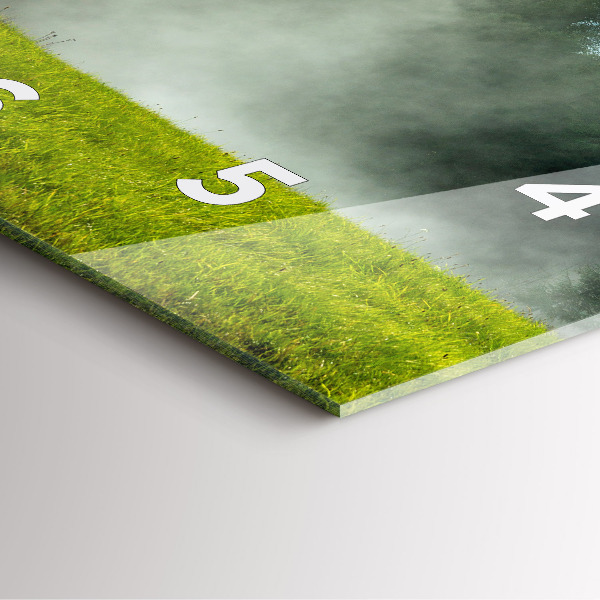 Kwadratowy zegar Krajobraz gór