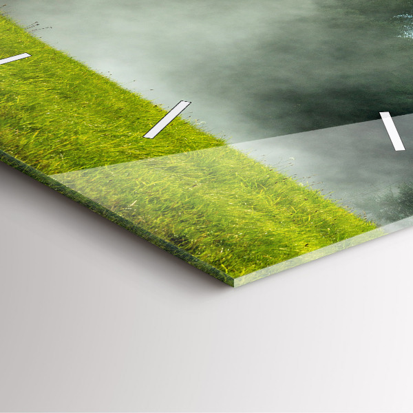 Kwadratowy zegar Krajobraz gór