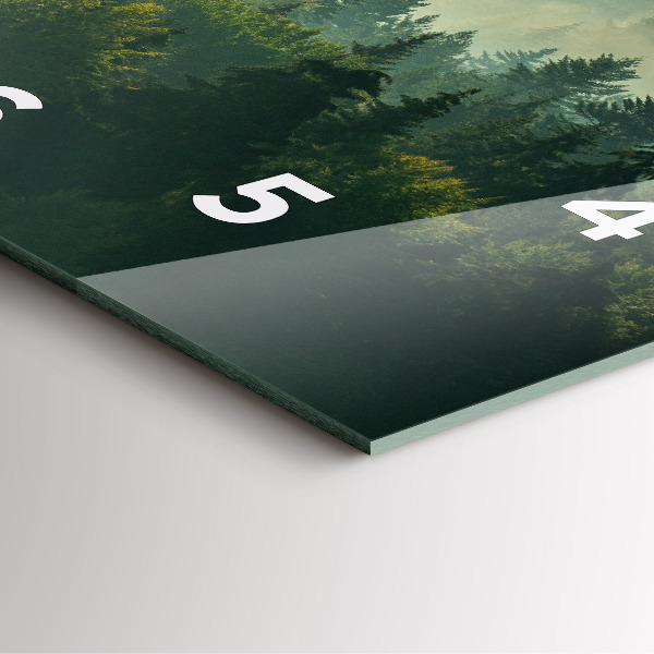 Kwadratowy zegar Wschód słońca Beskidy