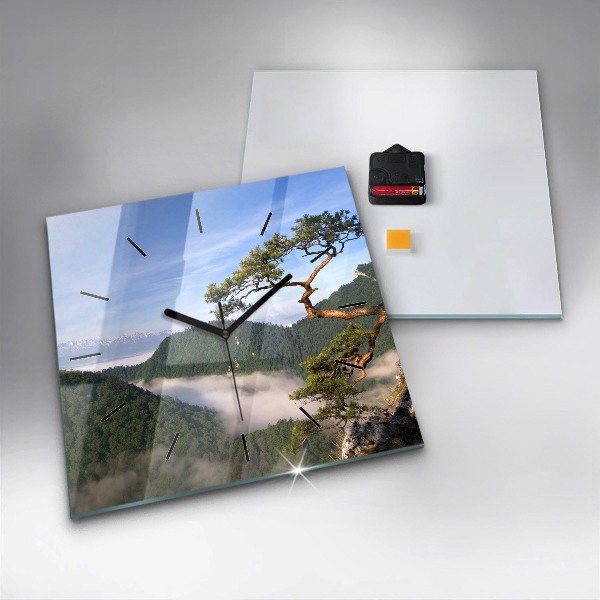 Zegar na ścianę kwadratowy Sokolica Wierch w Pieninach