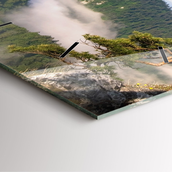 Zegar na ścianę kwadratowy Sokolica Wierch w Pieninach