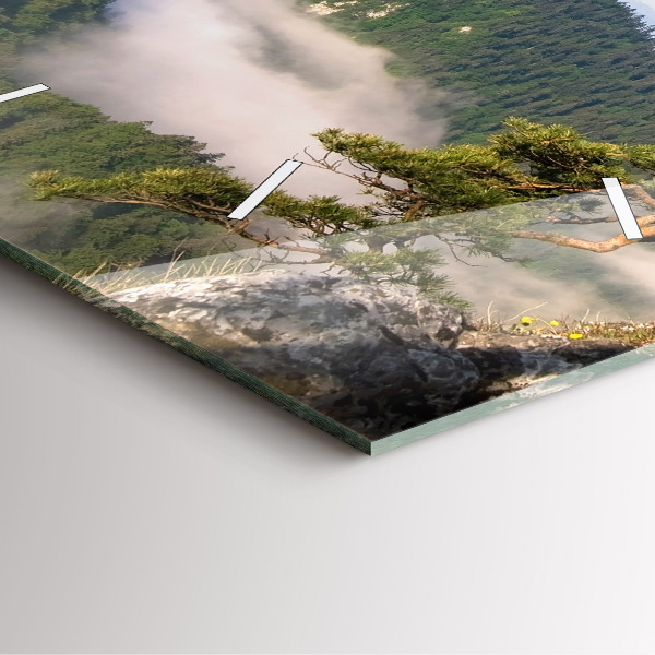 Zegar na ścianę kwadratowy Sokolica Wierch w Pieninach