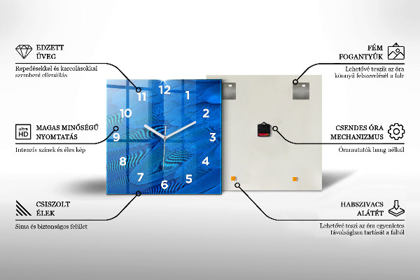 Kwadratowy zegar Góry Bieszczady