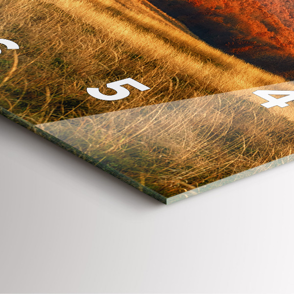 Zegar na ścianę kwadratowy Krajobraz gór