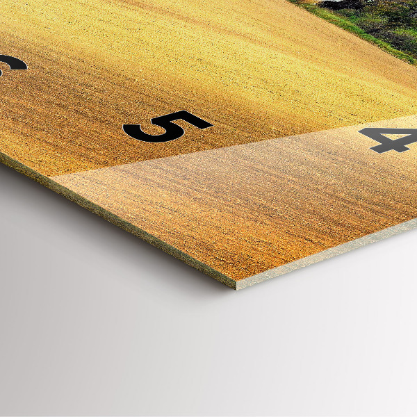 Kwadratowy zegar Morawy wiejski Krajobraz