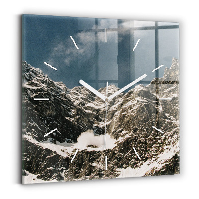 Zegar na ścianę kwadratowy Góry Watzmann