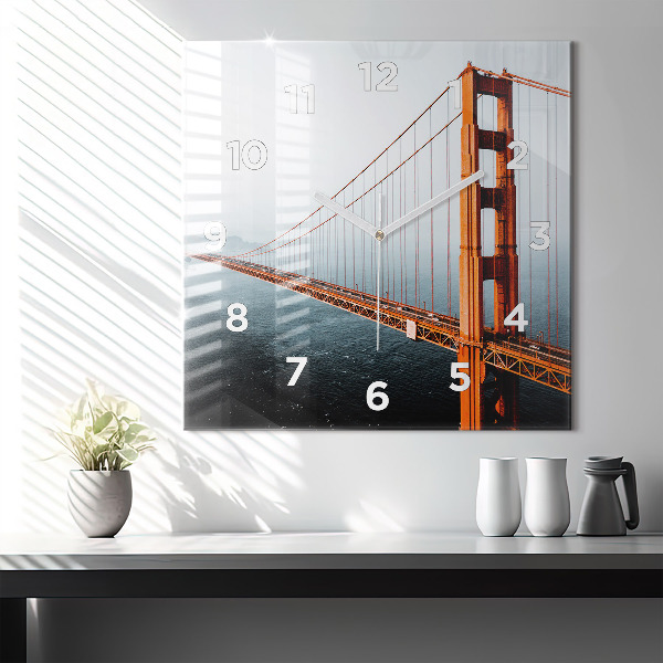 Kwadratowy zegar Most Golden Gate