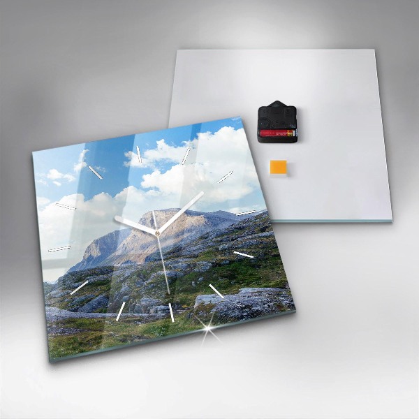 Kwadratowy zegar Skalisty Krajobraz