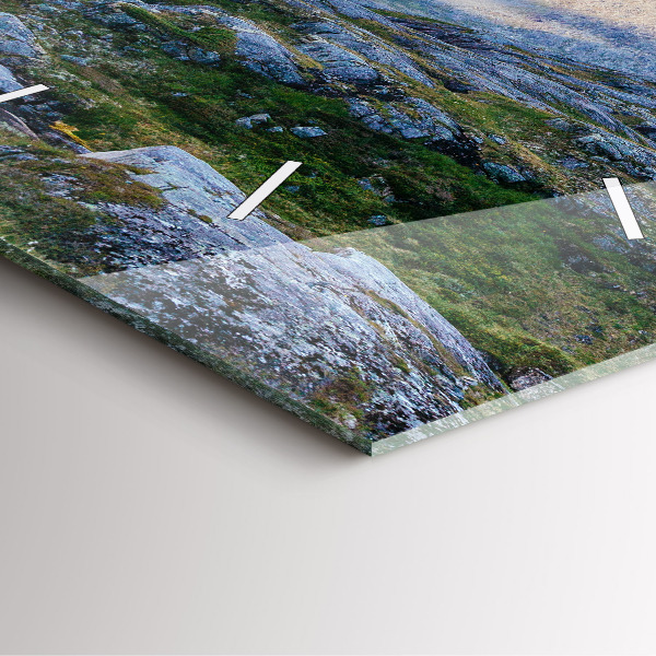 Kwadratowy zegar Skalisty Krajobraz