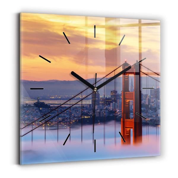 Kwadratowy zegar Most w San Francisco