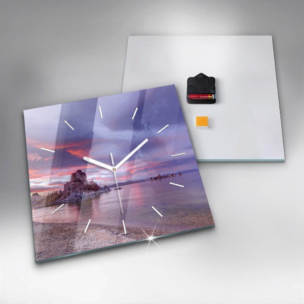 Kwadratowy zegar Wschód słońca Kalifornia